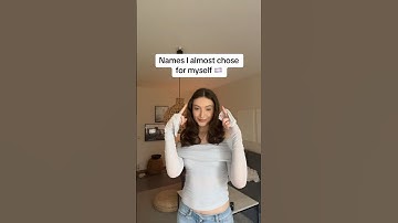 Names I almost chose for myself 👀 #mtf