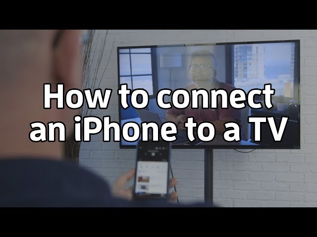 How to connect an iPhone to a TV class=