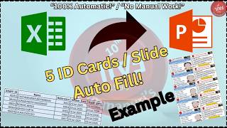 Excel to PowerPoint ID Card Automation | Export 100+ Records Using VBA
