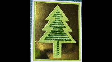 Craft addiction NEW RELEASE  Slatted Christmas Tree die set of 3 Eclipse technique used.