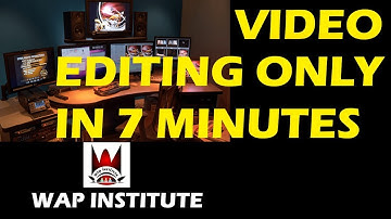complete video editing tutorial in 7 minutes hosted by wap institute powered by sweetus media