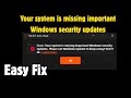 Faceit: Your system is missing important Windows security updates Fix