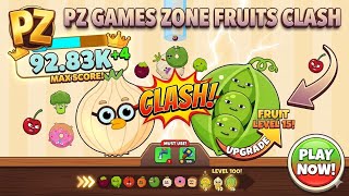 “Fruits Clash 🍉 Trying to Make the Giant Watermelon | Satisfying Gameplay High Score”  #pzgames #pz9 screenshot 4