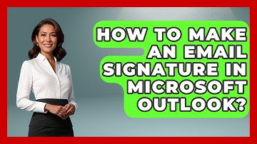 How To Make An Email Signature In Microsoft Outlook? - Graphic Design Nerd