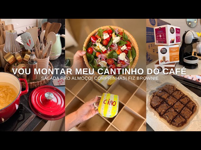 COMPRAS PRO MEU CANTINHO DO CAFÉ| Estou com panela nova, fiz um brownie perfeito 💖
