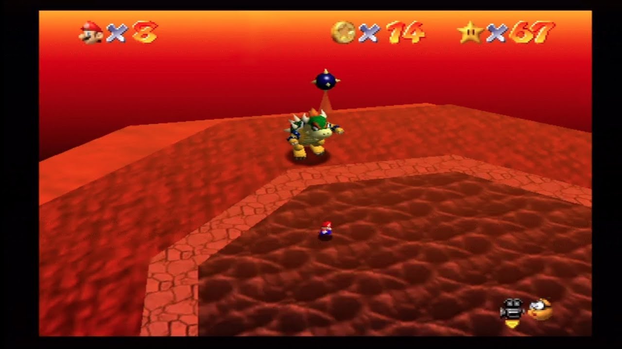 Super Mario 64: Bowser in the Fire Sea - YouTube
