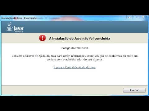 Como solucionar error 1618 java