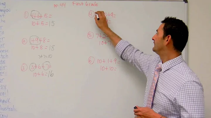 First Grade Hybrid Math Workbook: Finding Tens Strategy When Adding