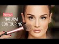 HOW TO CONTOUR IN 2021 - NATURAL CONTOURING - flawless skin foundation routine - easy | PEACHY