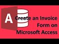 Microsoft Access - 05 Create a form for invoices