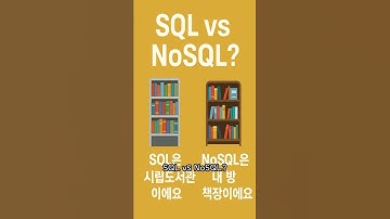 SQL vs NoSQL 완벽 정리 | 도서관 비유로 60초 이해 + 면접 모범답안 | 폴리글랏 퍼시스턴스까지 #개발자 #개발자취업 #sql #nosql #기술면접 #웹개발