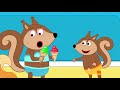 Fox Family have a fun with patrol mission - funny cartoon for kids #1153