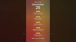 Born on the December 25 🍰🎈 When is your #birthday? #shorts