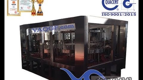 [Việt An] Video Máy chiết rót đóng chai VA-CGF10000 công suất 10000 chai 500ml/h