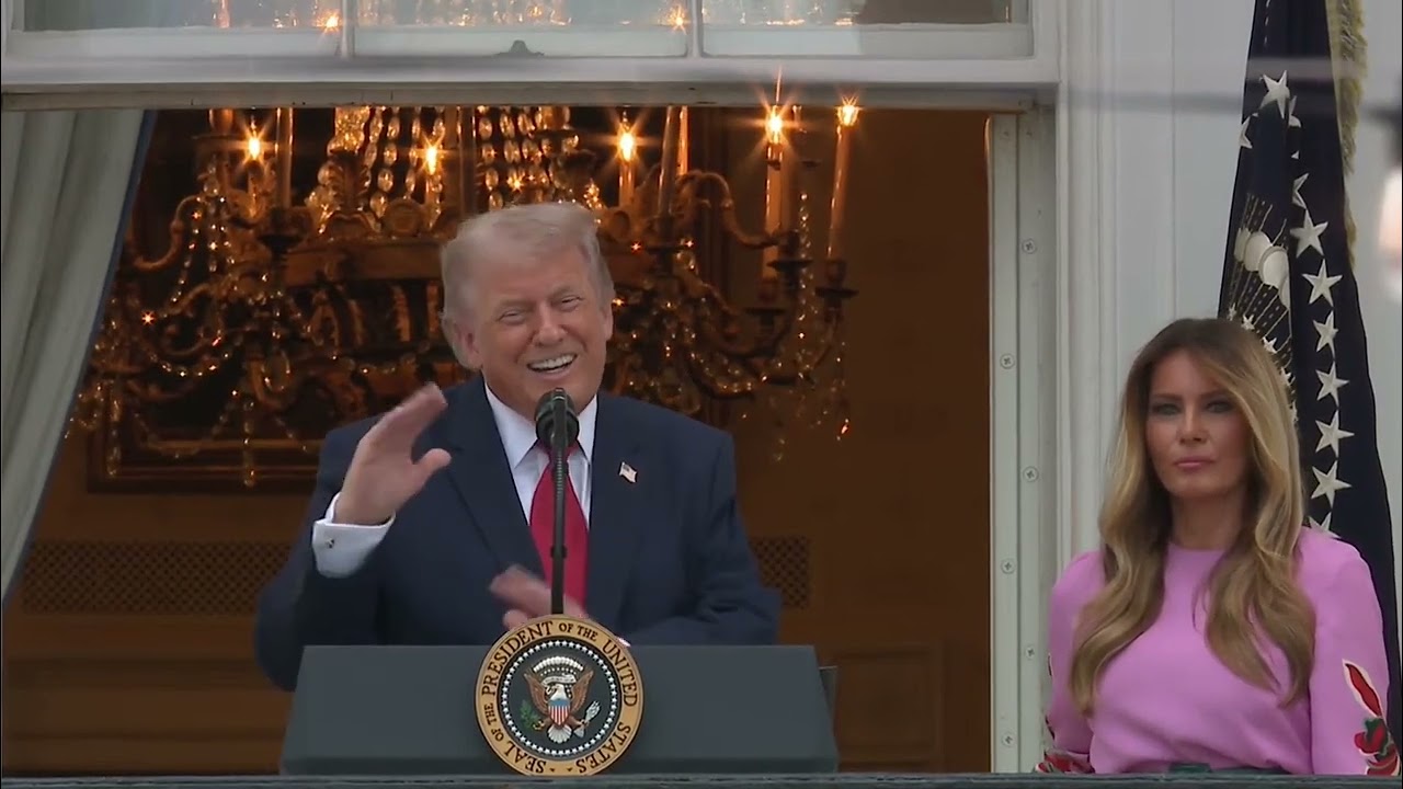 TRUMPロングスプリング Remarks: Donald Trump Attends the Congressional Picnic on the