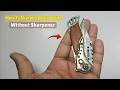 How to Sharpen Pocket Knife Without Sharpener – Diy Knife Sharpening