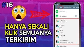 CARA MENGIRIM PESAN KE BANYAK KONTAK WHATSAPP