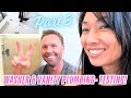 Plumbing for vanity &amp; washing machine Part 3- Testing for leaks &amp; testing the set up!