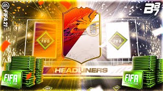 ICON AND 3 HEADLINERS PACKED! HEADLINERS LIGHTNING ROUNDS! | FIFA 21 ULTIMATE TEAM