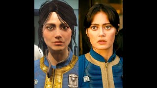 Lucy MacLean from the Fallout TV Show recreated in Fallout 4