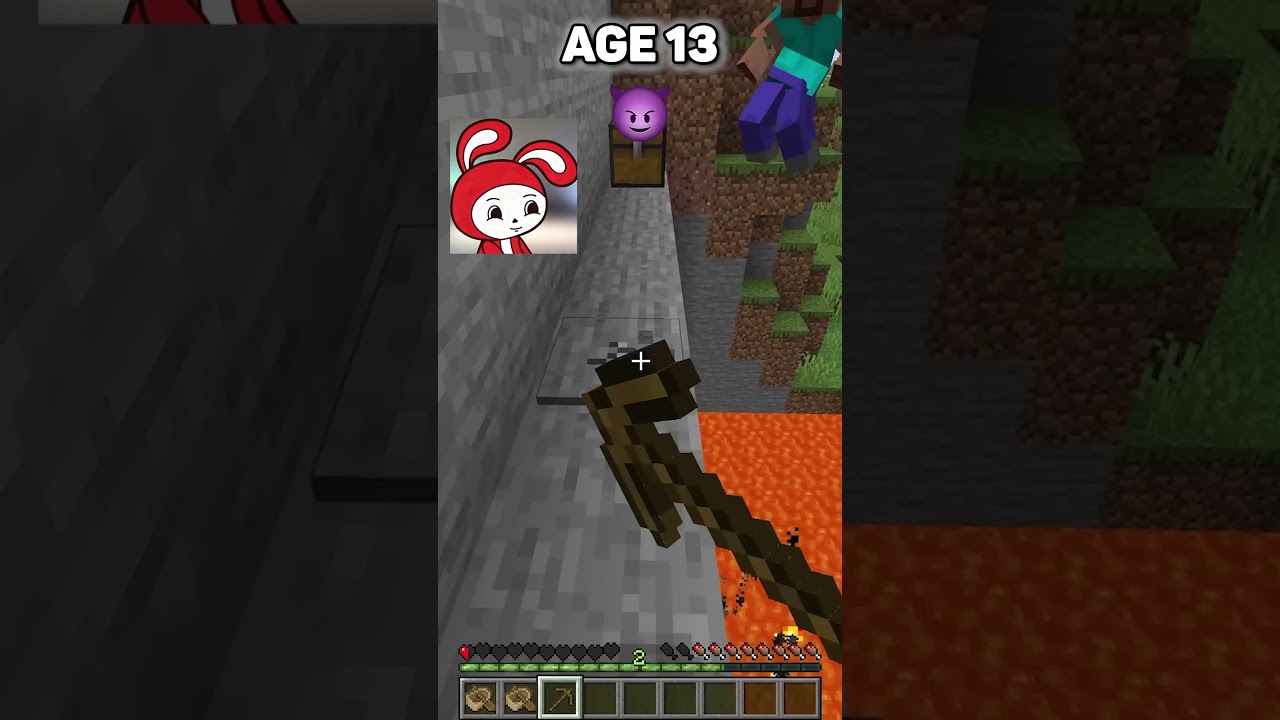 Villager vs Diffrent Ages  #minecraft