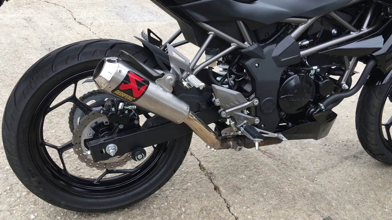 Kawasaki Z250SL Akrapovic Slip On MotoGP Exhaust Sound