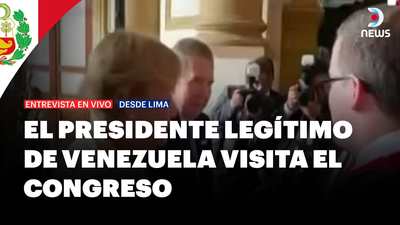 Edmundo González Urrutia llega al Congreso de Perú en su gira por ...