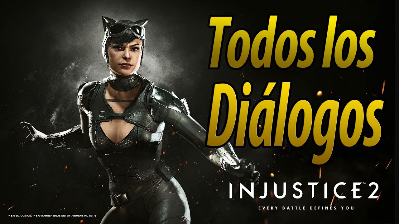 Injustice 2 | Español Latino | Todos los Diálogos | Gatúbela/Catwoman | PS4  | - YouTube