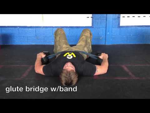 Glute bridge w/band
