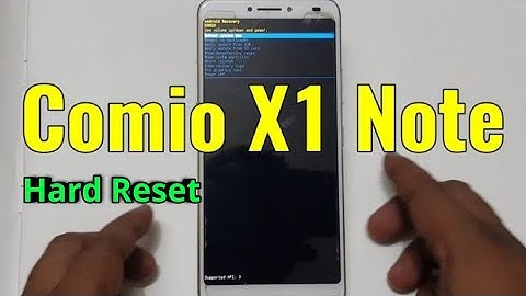 Comio X1 Note Hard Reset or Pattern Unlock Easy Trick With Keys