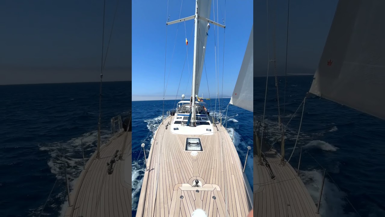 Hallberg-Rassy 57. Another yacht delivered safely into the Med. 