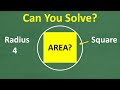 Geometry Quiz: Inscribed Square and Circle