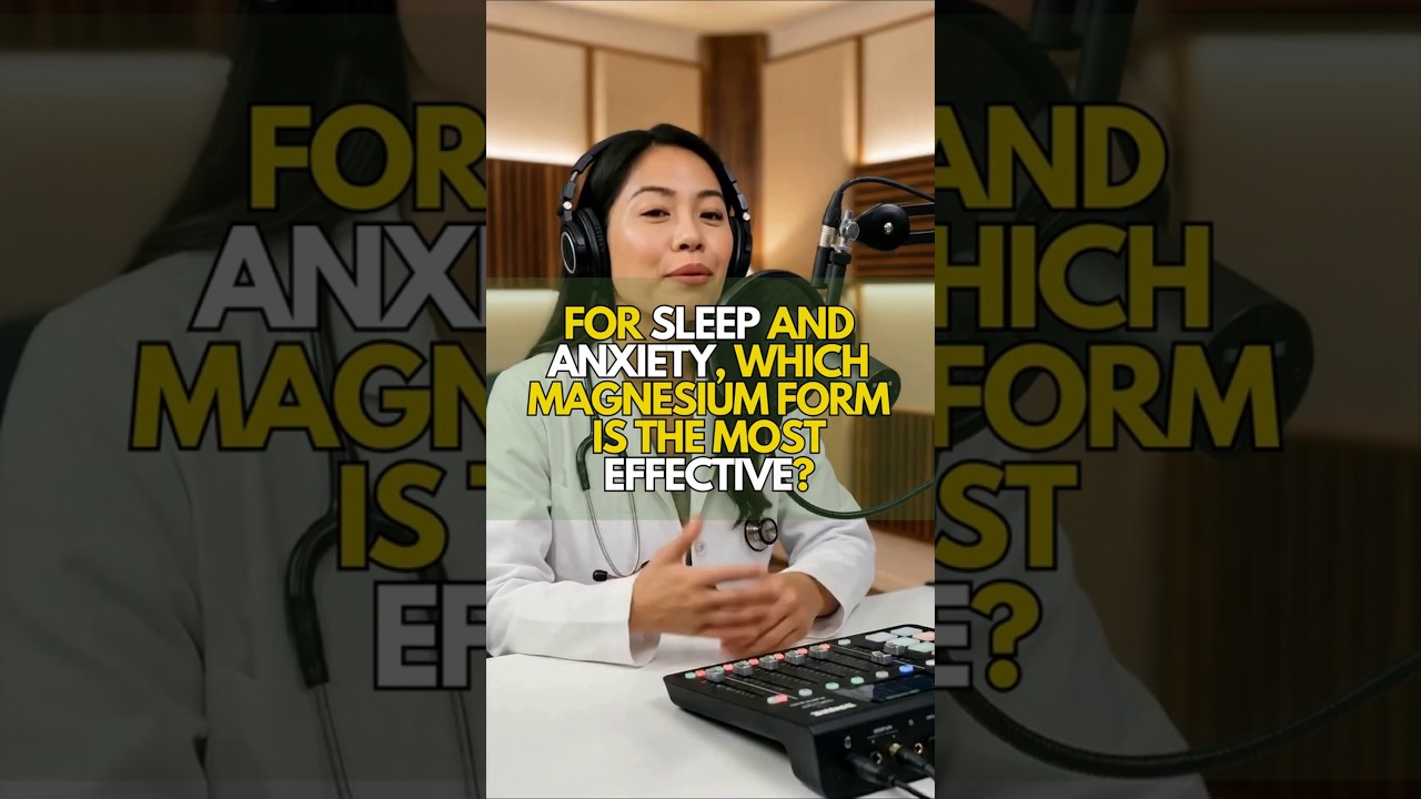 For sleep and anxiety, which magnesium form is the most effective