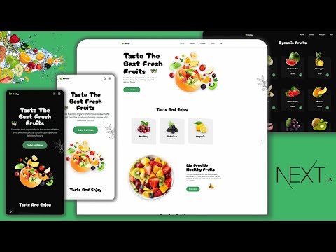 Nextjs: Building a Dynamic and Responsive Fruits Shop Website