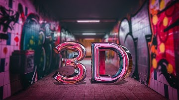 Create a REALISTIC CHROME TEXT Effect in Photoshop 3D [Easy-To-Follow Tutorial]