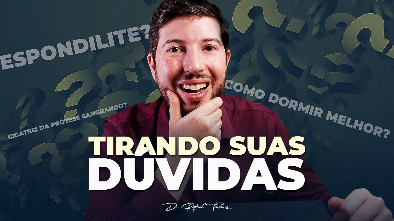 Tirando suas dúvidas (3) Como dormir Após a Prótese? Espondilite?  | Dr Rafael Tavares - Quadril