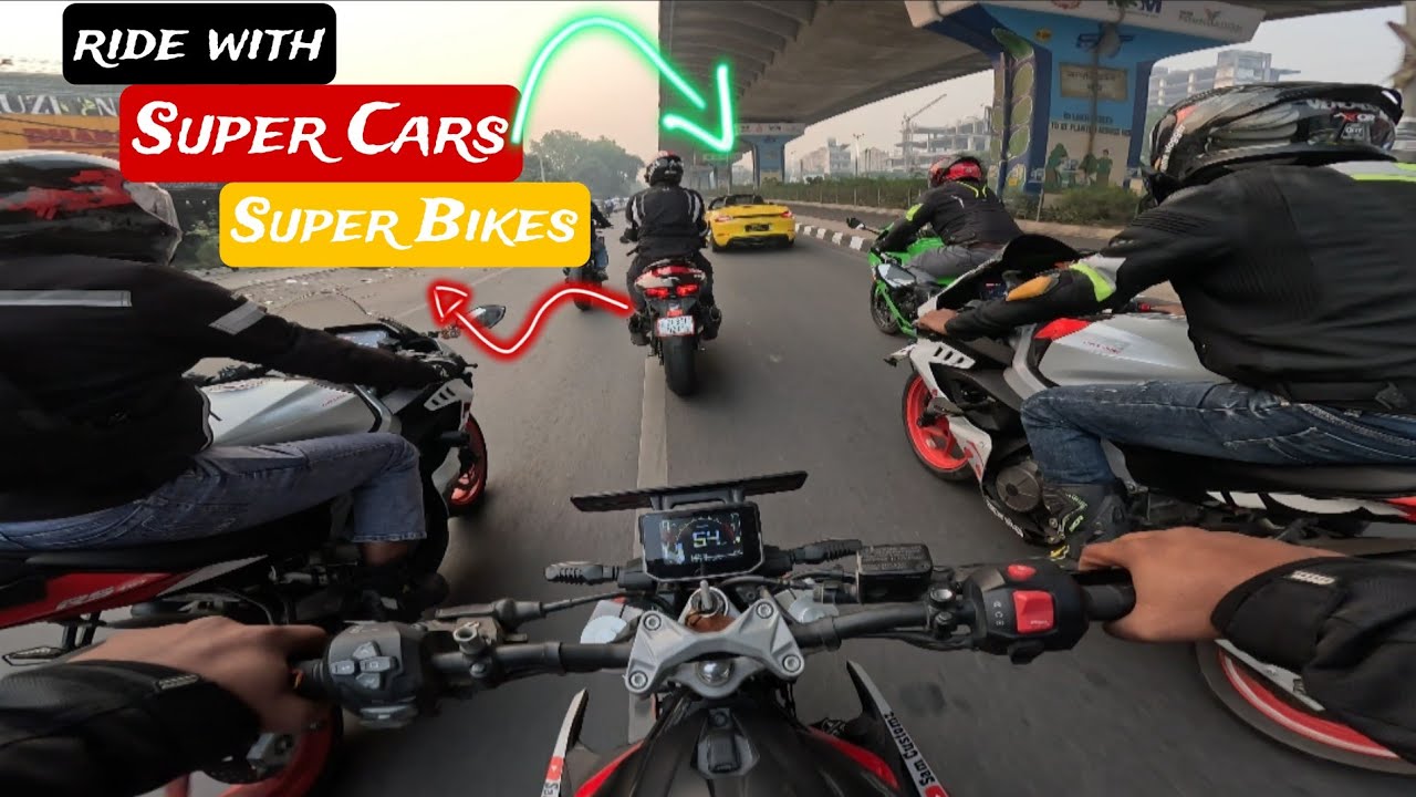 Ultimate Ride With Supercars & Superbikes 😍| Loud Exhausts & Crazy Revs