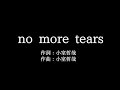 安室 奈美恵【no more tears】歌詞付き full カラオケ練習用 メロディなし【夢見るカラオケ制作人】