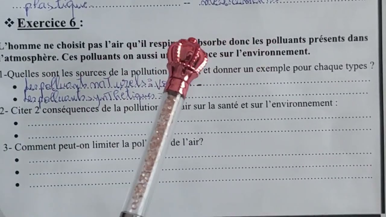 Contrôle continu N°3 PHYSIQUE 2AC