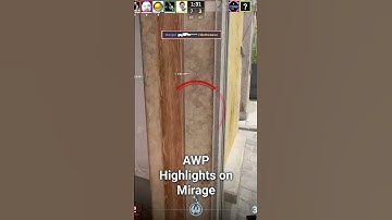 CS2 | AWP highlights on Mirage  #cs2 #counterstrike2 #shorts #youtubeshorts
