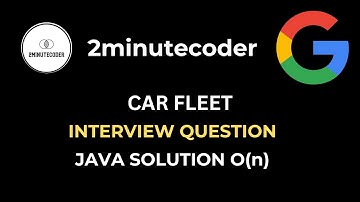LeetCode 853: Car Fleet - Java O(N) Solution
