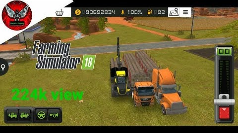 Fs18 Farming Simulator 18 - Forestry  - tree cutting and wood loading in fs 18 Game !