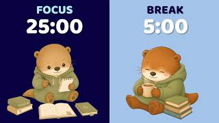 Study with Nori | 3 Hour Pomodoro Timer 50/10 | Cute Otter Timer with Lofi Music screenshot 4