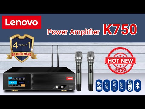 Đập hộp Amply kỹ thuật số Lenovo K750 hiện đại nhất 2020 - đa chức năng 4 trong 1, công suất 750W