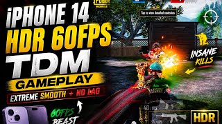 🔥 iPhone 14 HDR 60FPS TDM Gameplay | EXTREME Smooth + No Lag 😱
