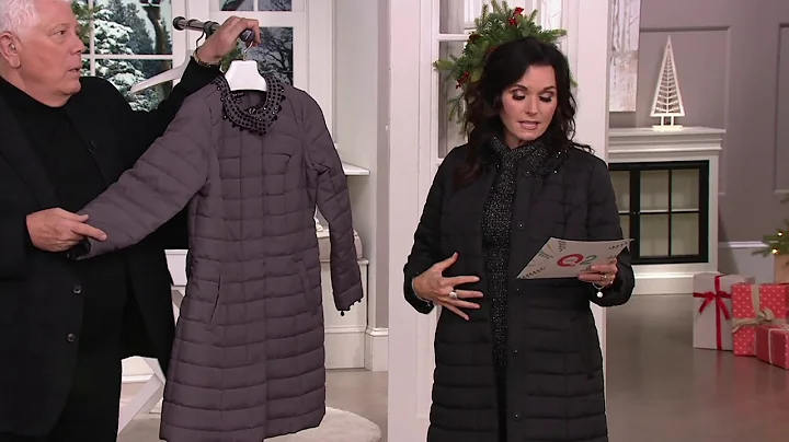 Dennis Basso Quilted Coat with Detachable Beaded Collar on QVC