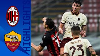 Milan 3-3 Roma | Pari e spettacolo, Ibra e Dzeko non bastano | Serie A TIM