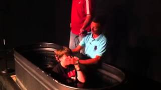 Riley gets baptized