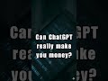 Most people use ChatGPT wrong for money #aibusiness #shorts