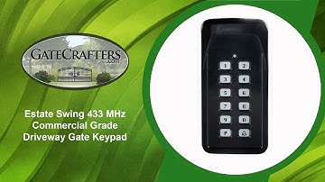 How To Use Estate Swing 433MHz Commercial Driveway Keypad